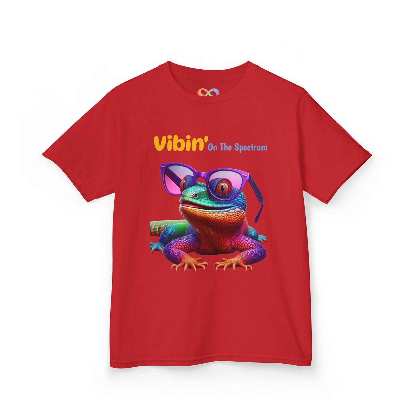 Vibin’ On The Spectrum Tee – Colourful Kids Graphic Shirt