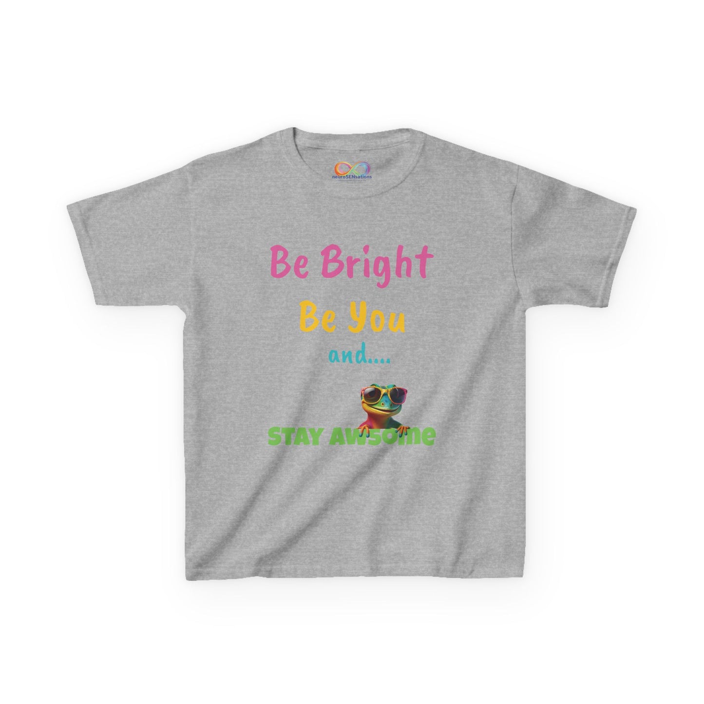 Be Bright Kids Tee – Colourful Cotton Shirt for Everyday Joy