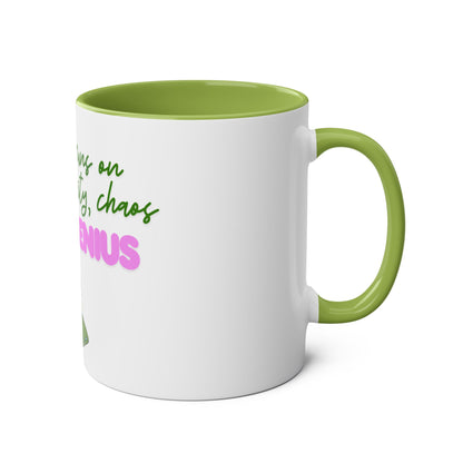Pure Genius Mug – 11oz Two-Tone Ceramic Drinkware