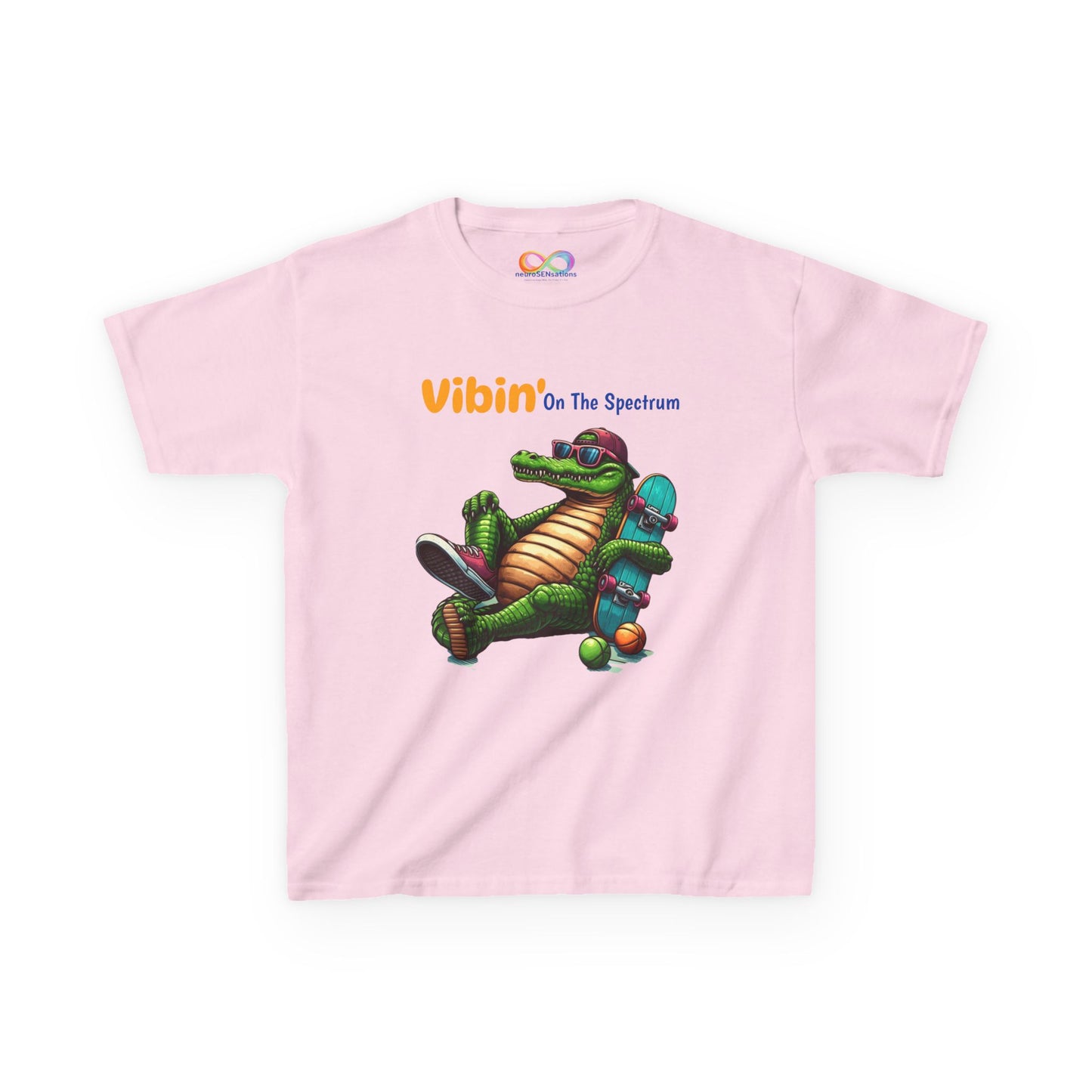 Vibin’ Kids Tee – Colourful Cotton T-Shirt for Neurodivergent Joy