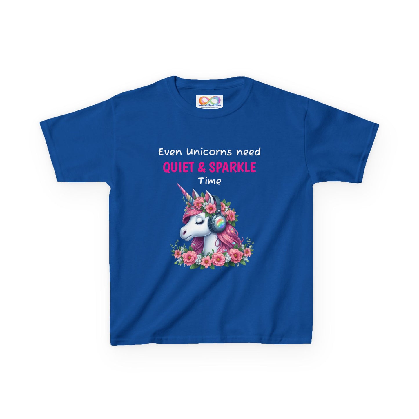 Unicorn Kids Tee – Colourful Cotton T-Shirt Celebrating Quiet Strength & Neurodivergent Joy