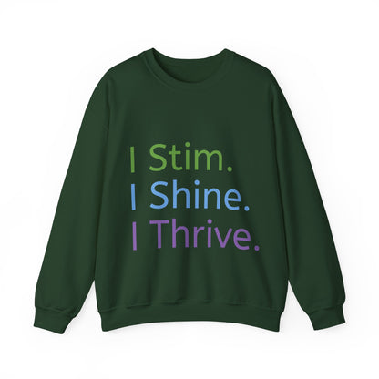 Empowerment Unisex Crewneck – Cosy Cotton Sweatshirt for Neurodivergent Joy