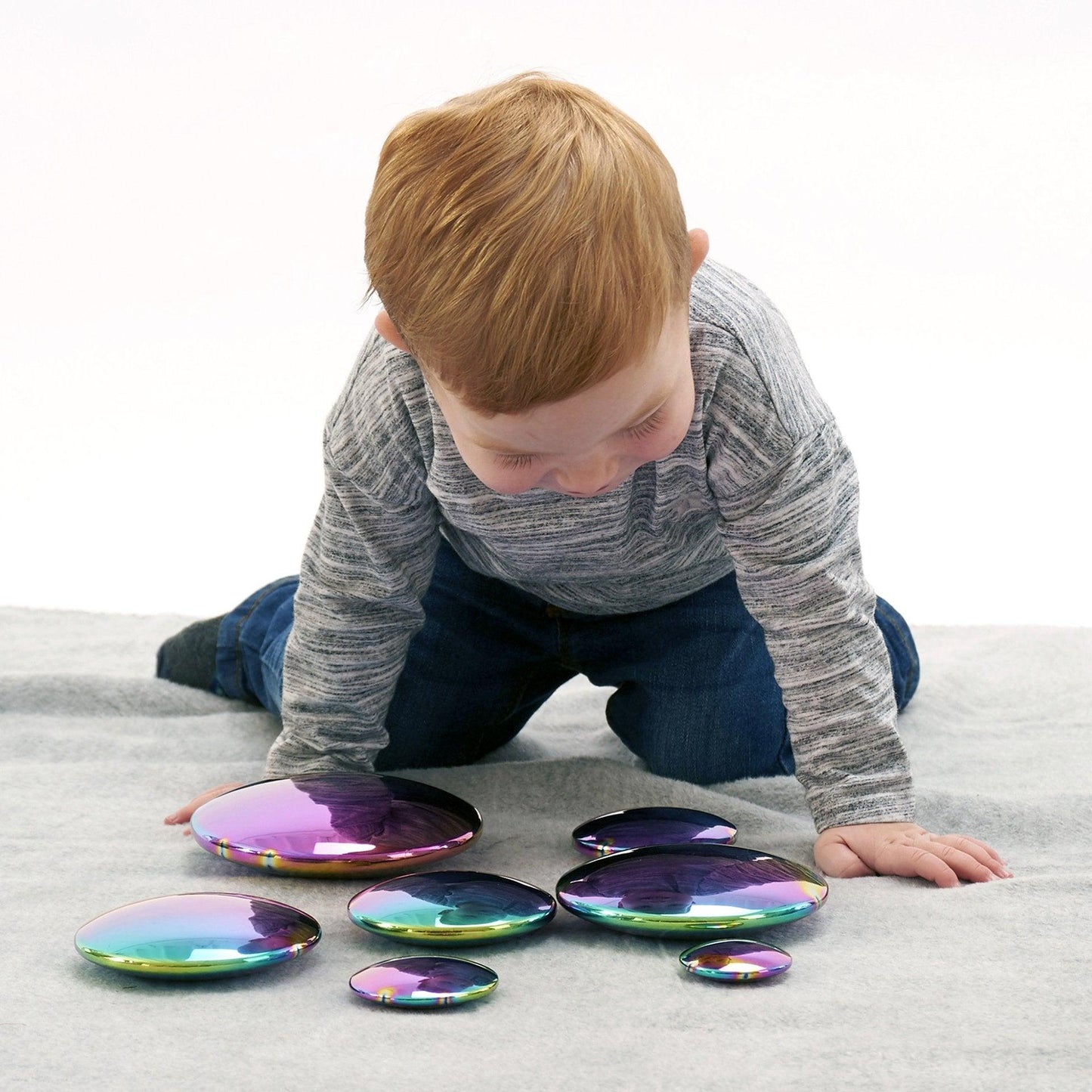 Sensory Steel Colour Burst Buttons