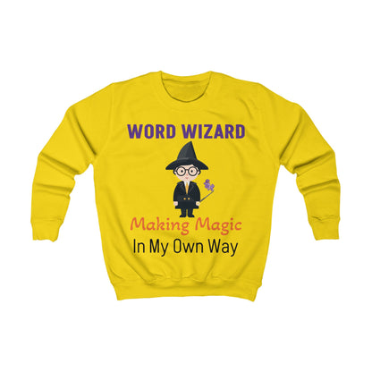 Word Wizard Kids Sweatshirt – Magical Cotton Blend Jumper