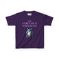 Girls Unicorn Ear Defender Tee – Colourful Cotton T-Shirt for Neurodivergent Joy
