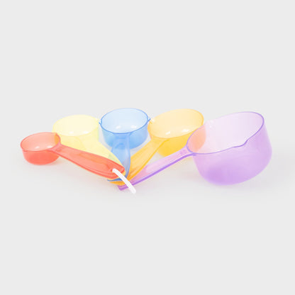 Translucent Colour Measuring Cups - Pack of 5