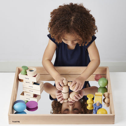 Wooden Mirror Tray