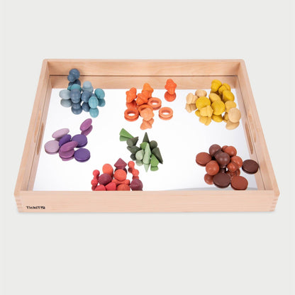 Wooden Mirror Tray