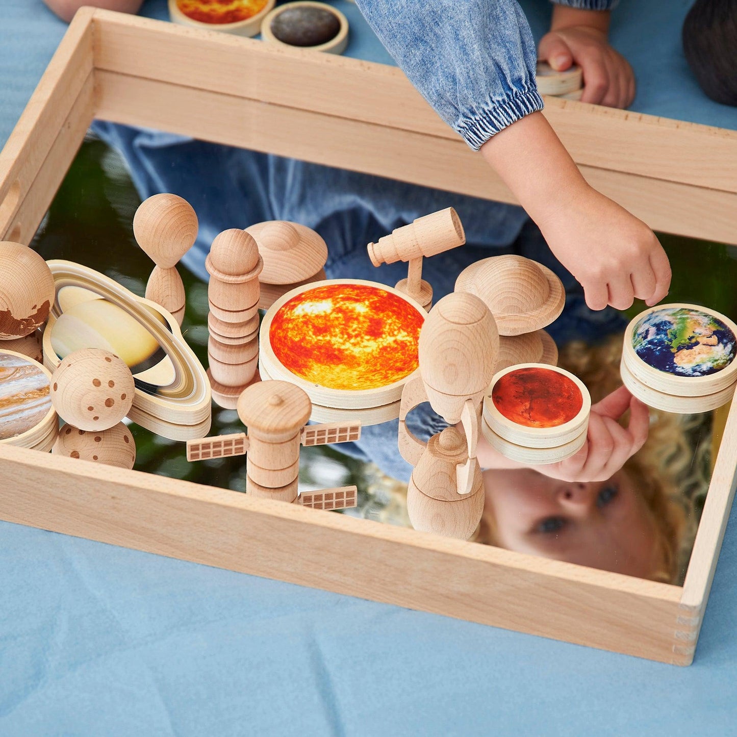 Wooden Solar System Discs
