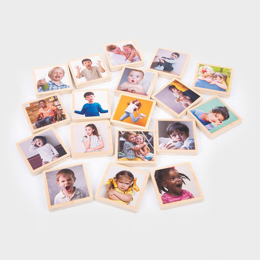 My Emotions Wooden Tiles