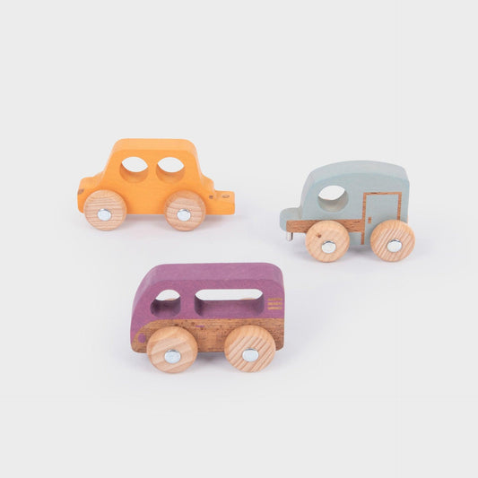 Rainbow Wooden Adventure Vehicles