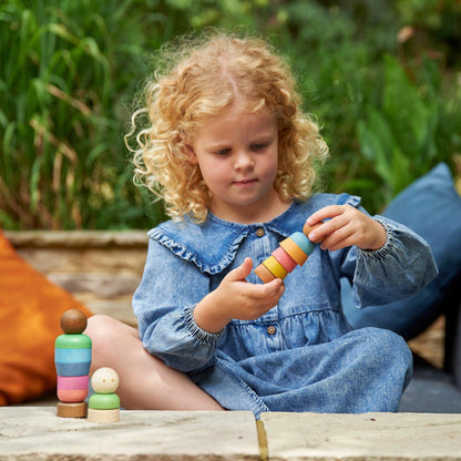 Rainbow Wooden Community People