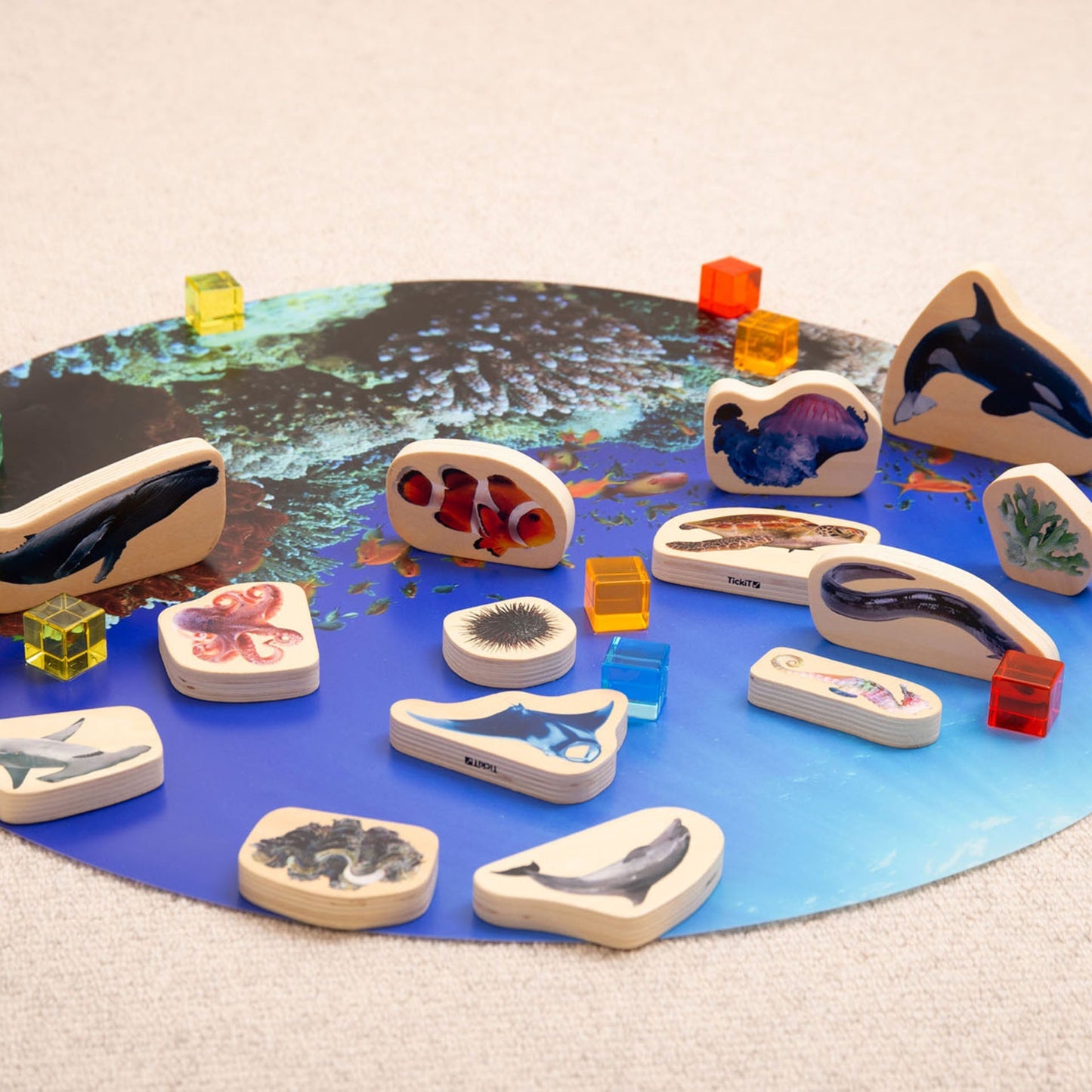 Wooden Sea Life Blocks