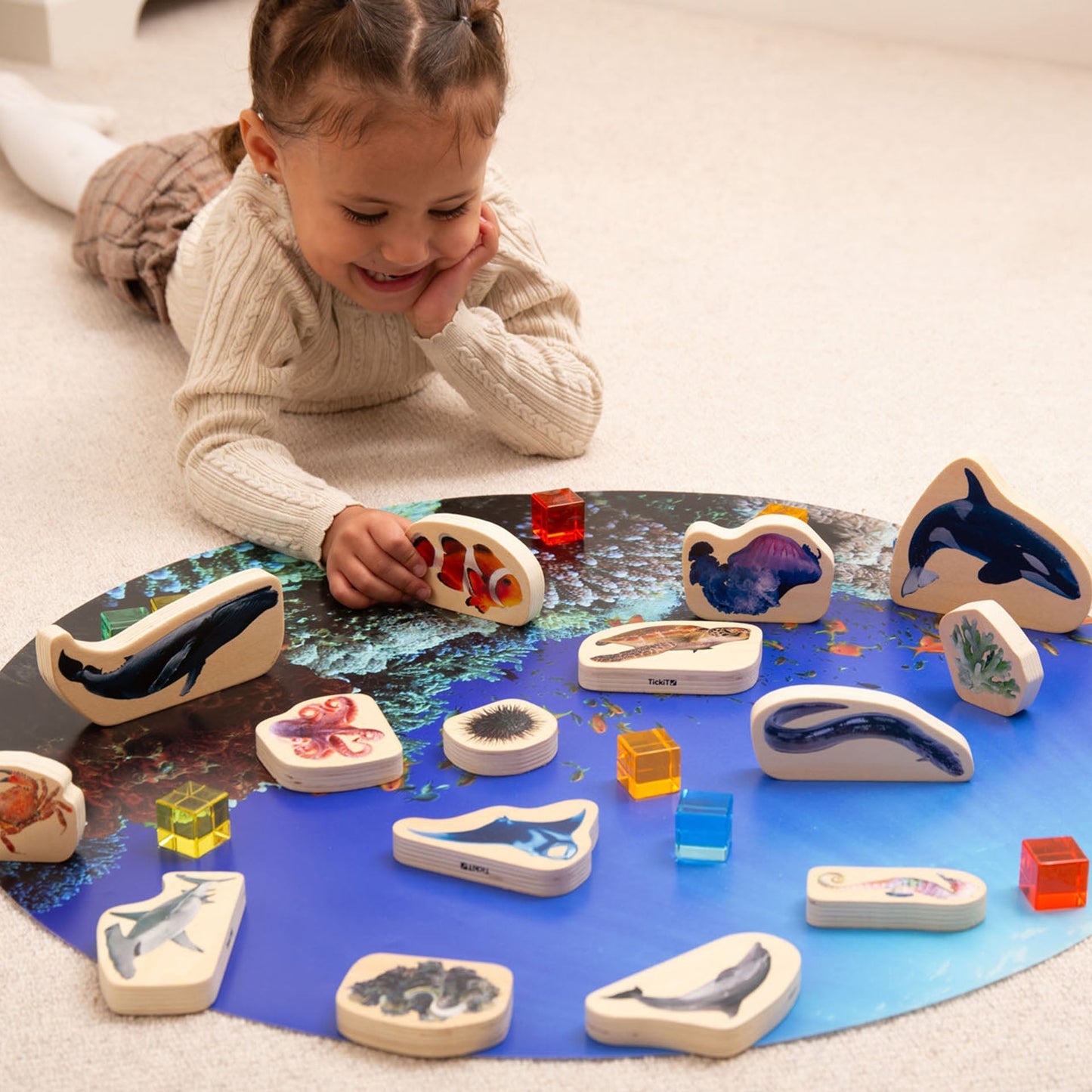 Wooden Sea Life Blocks