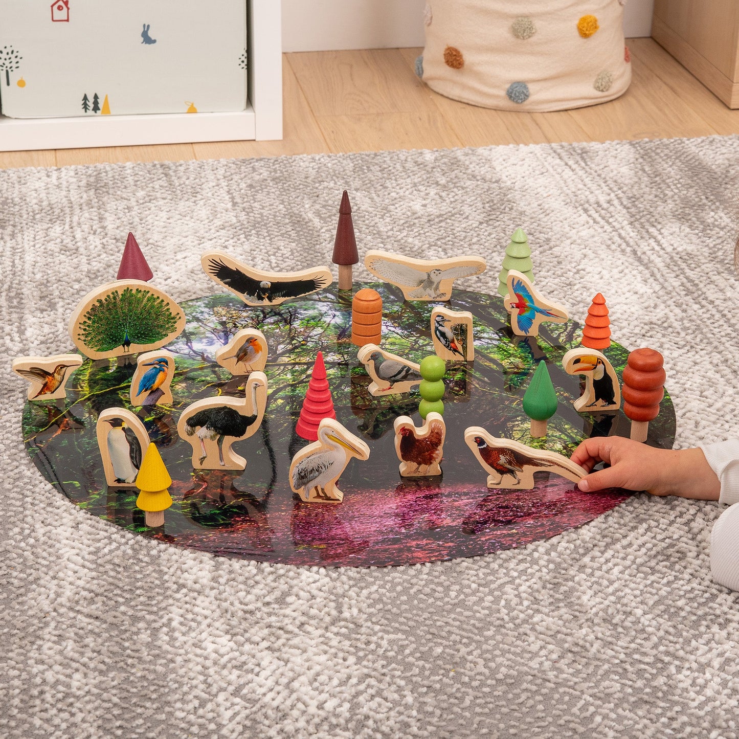 Wooden Bird Blocks