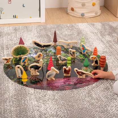 Wooden Bird Blocks