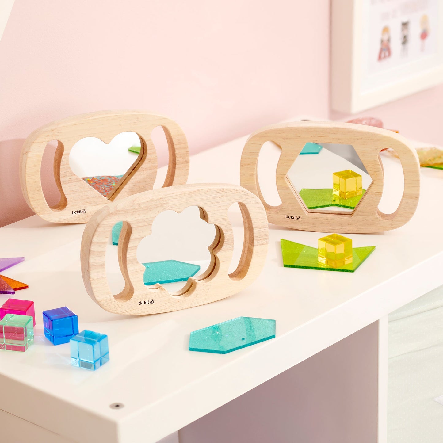 Easy Hold Shape Mirror Panels
