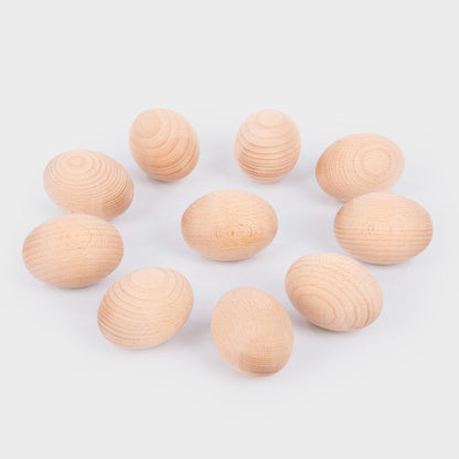 Natural Wooden Eggs
