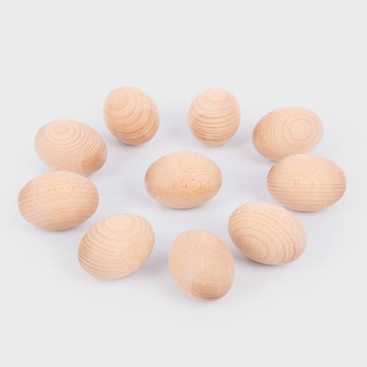 Natural Wooden Eggs