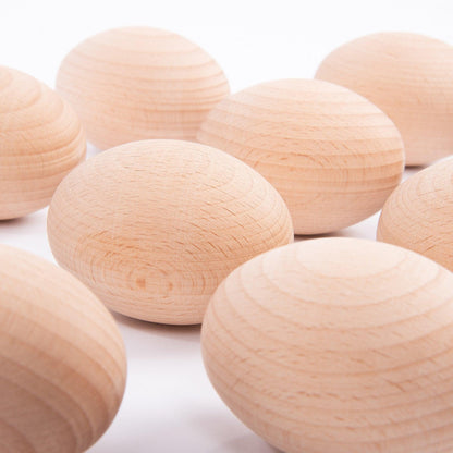 Natural Wooden Eggs