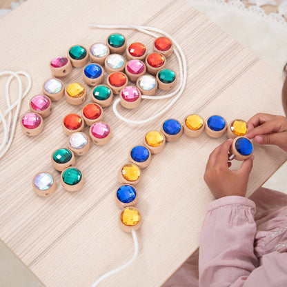 Wooden Lacing Jewels