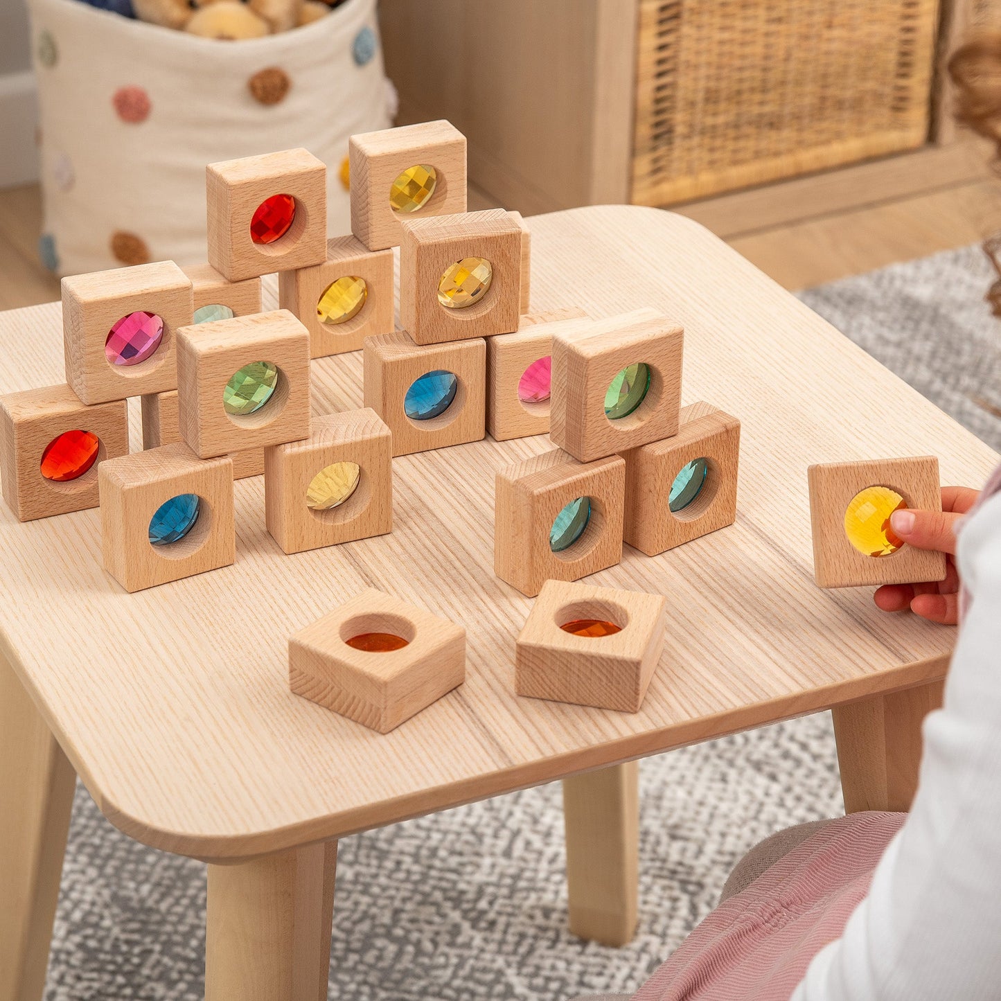 Wooden Kaleidoscope Blocks
