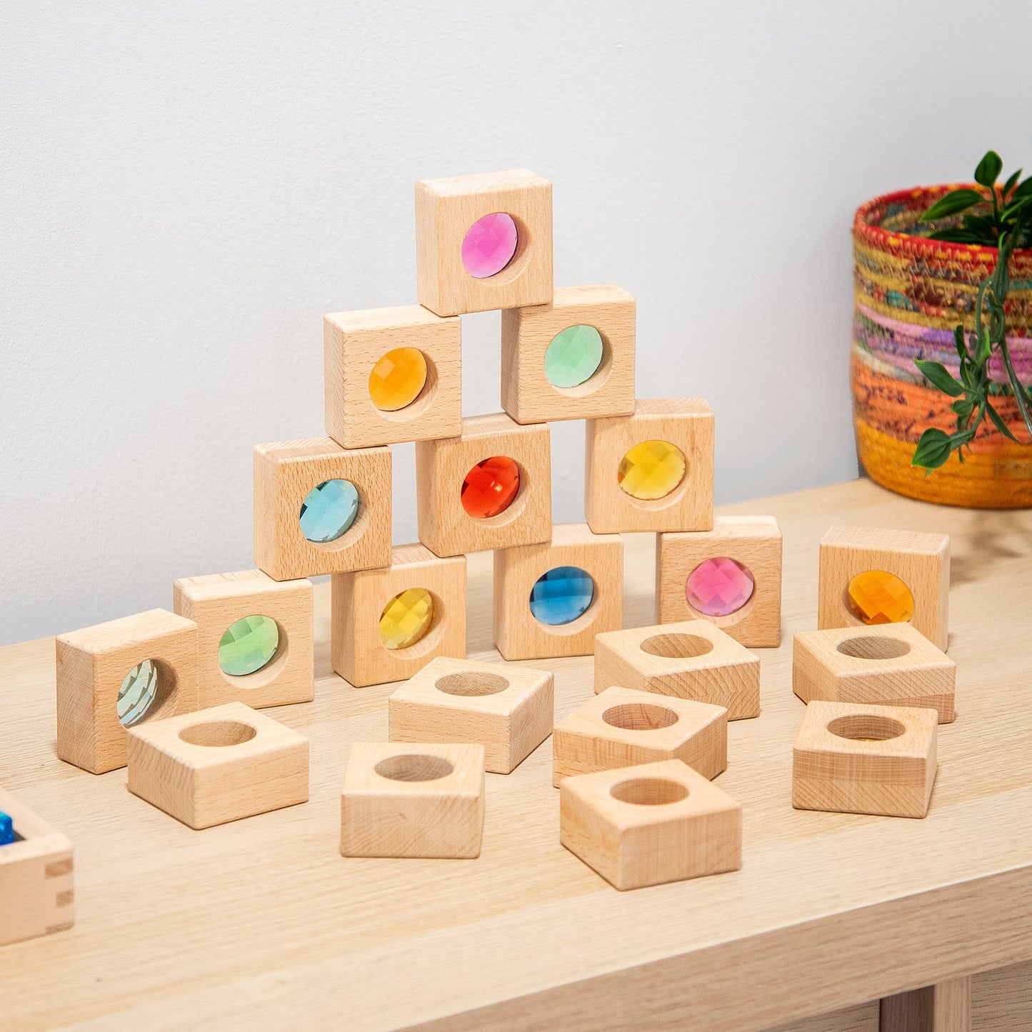Wooden Kaleidoscope Blocks