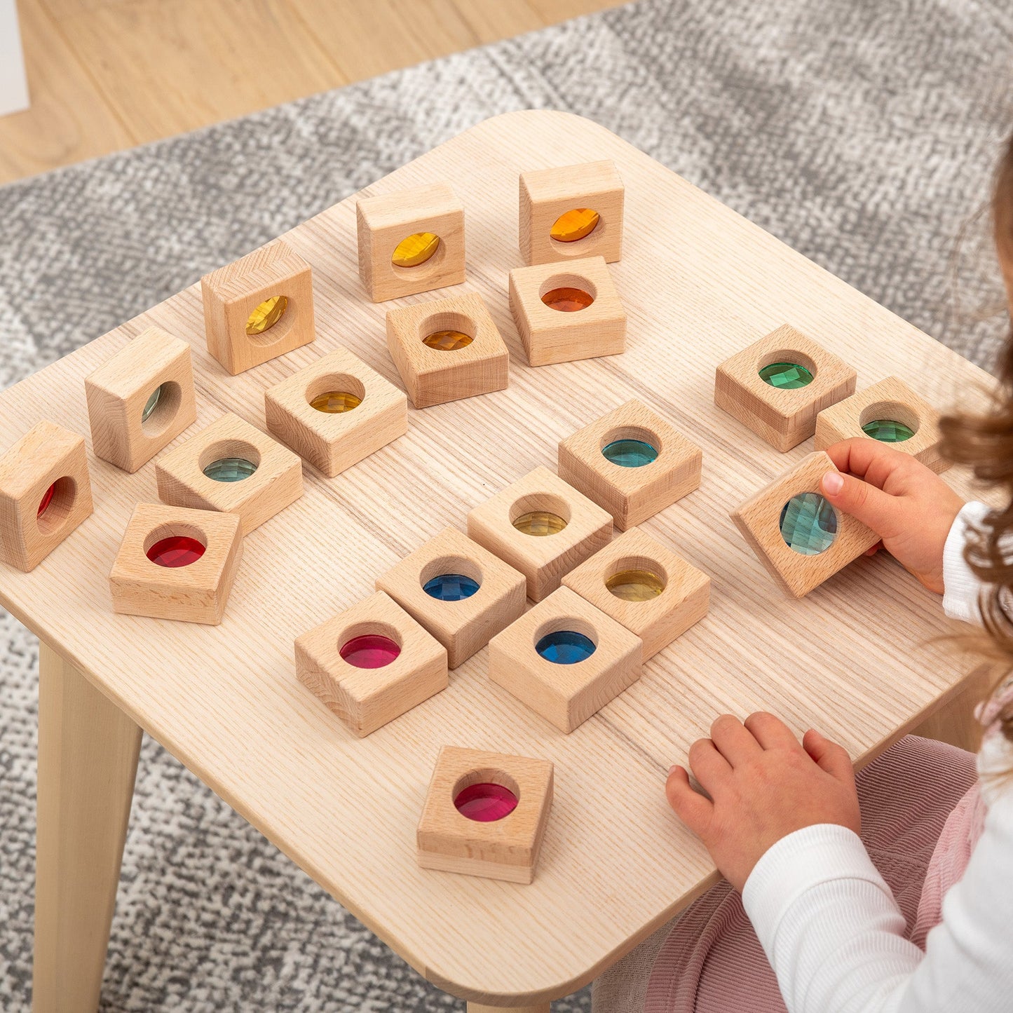 Wooden Kaleidoscope Blocks