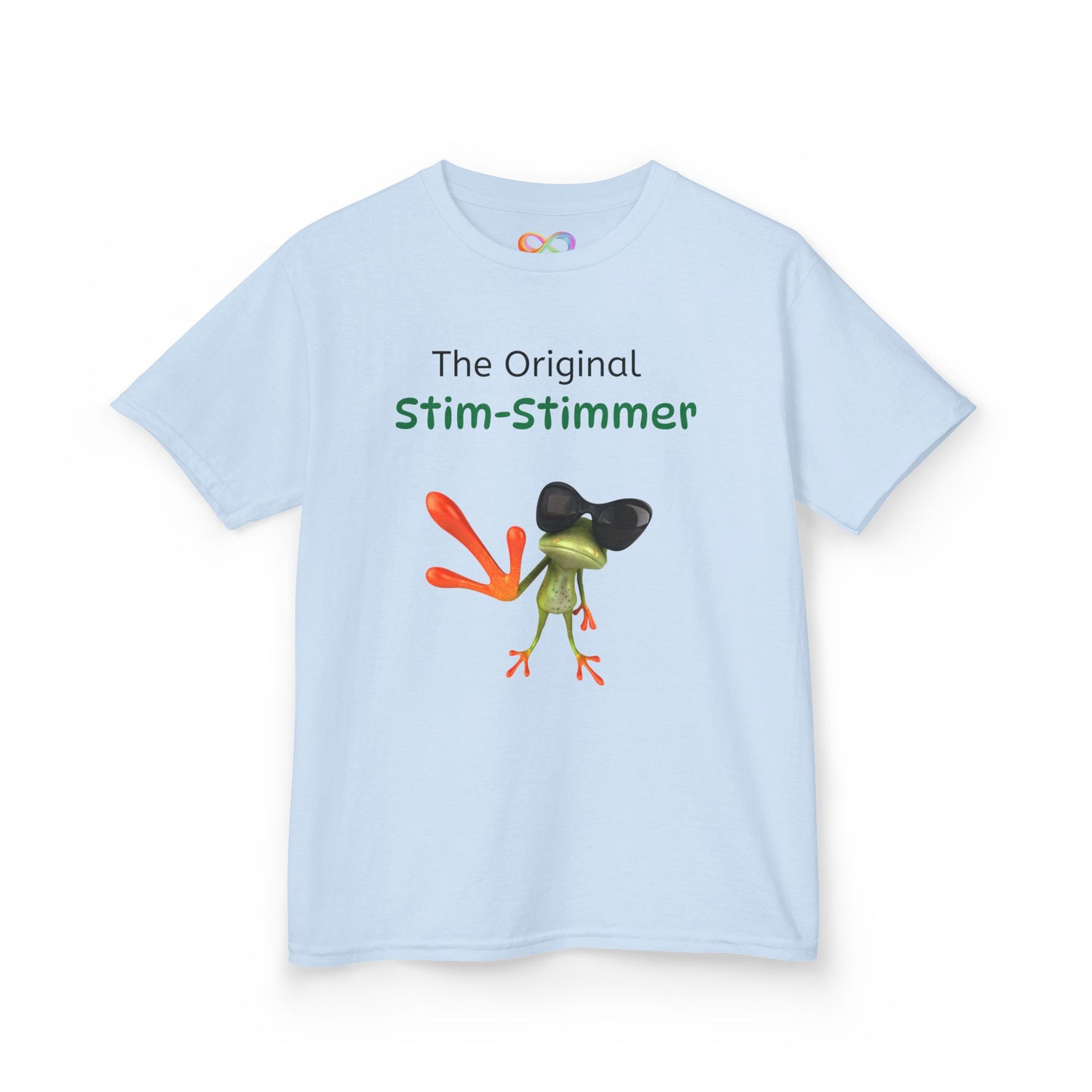 Stim-Stimmer Kids Tee – Colourful Cotton T-Shirt for Neurodivergent Joy