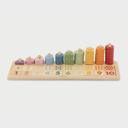Wooden Count & Match Board
