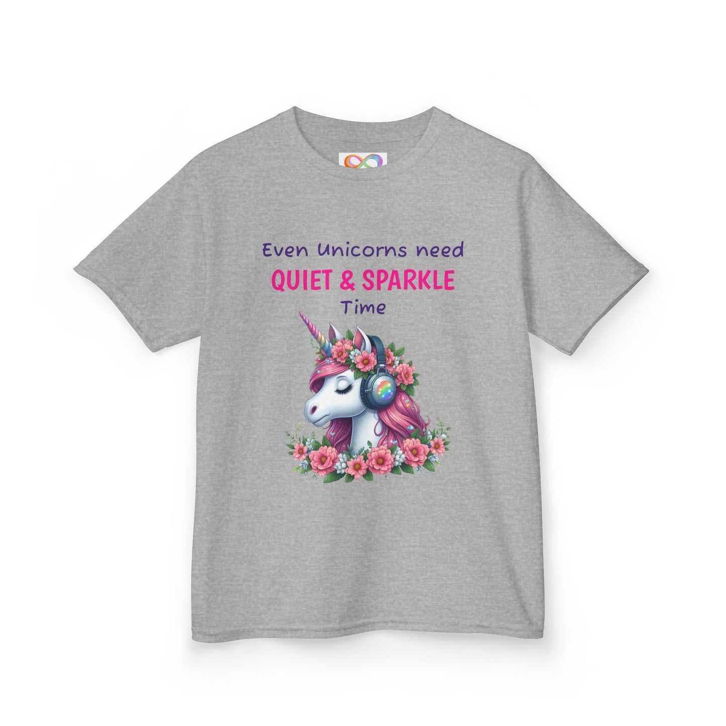 Unicorn Kids Tee – Colourful Cotton T-Shirt Celebrating Quiet Strength & Neurodivergent Joy