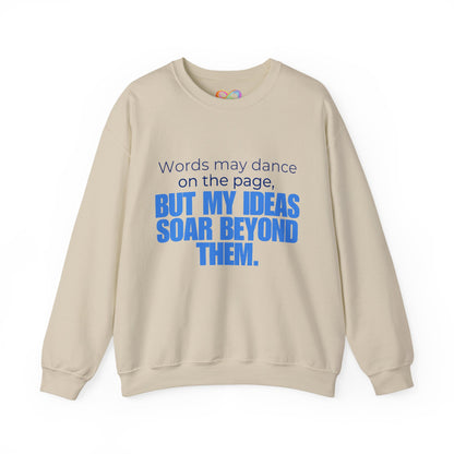 Creative Expression Crewneck – Unisex Cotton Sweatshirt Celebrating Neurodivergent Strength