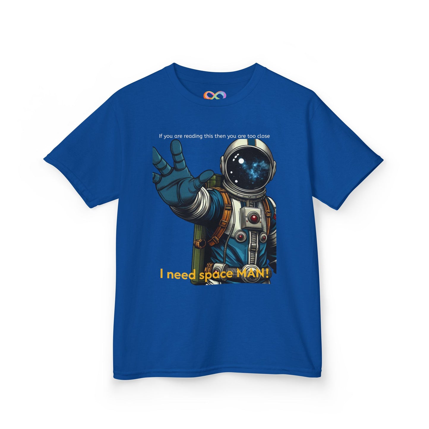 I Need Space Tee – Kids Cotton Shirt with Astronaut Graphic