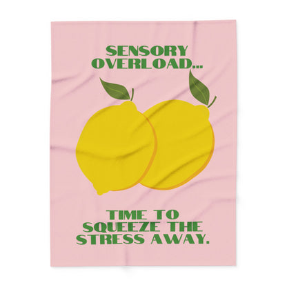 Lemon Design Fleece Blanket – Cosy Throw for Home Comfort & Creative Décor