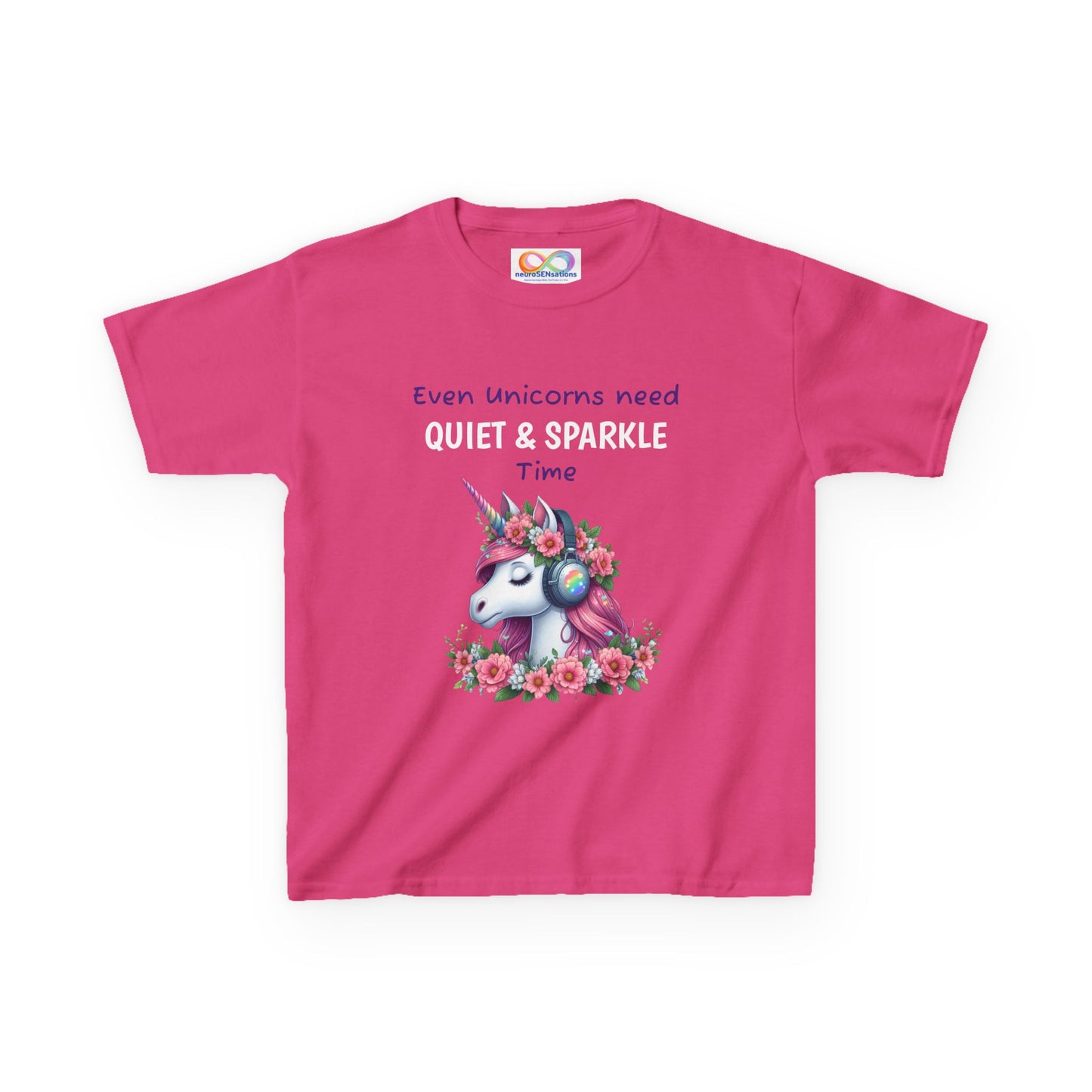 Unicorn Kids Tee – Colourful Cotton T-Shirt Celebrating Quiet Strength & Neurodivergent Joy