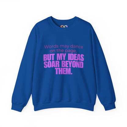 Creative Expression Crewneck – Unisex Cotton Sweatshirt Celebrating Neurodivergent Strength