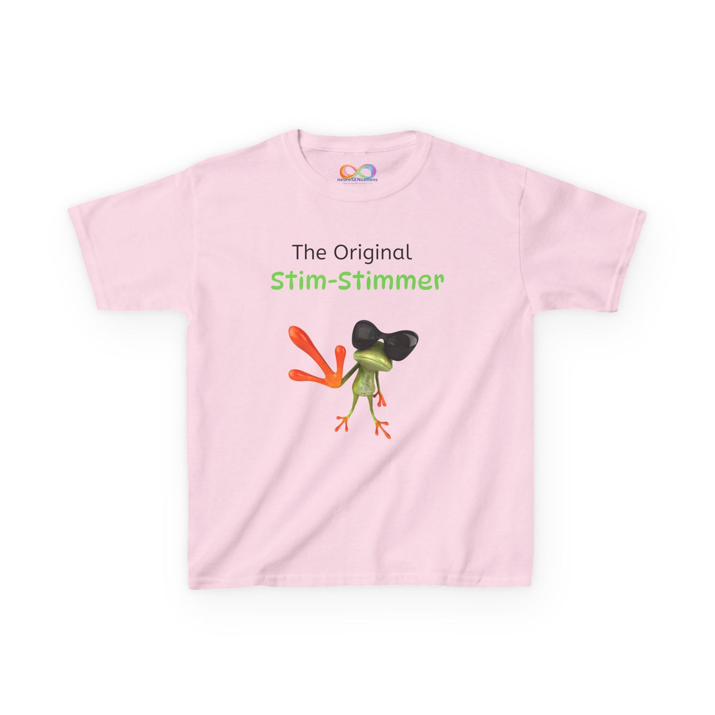 Stim-Stimmer Kids Tee – Colourful Cotton T-Shirt for Neurodivergent Joy
