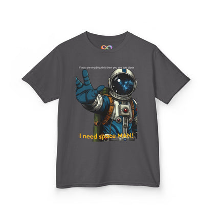 I Need Space Tee – Kids Cotton Shirt with Astronaut Graphic