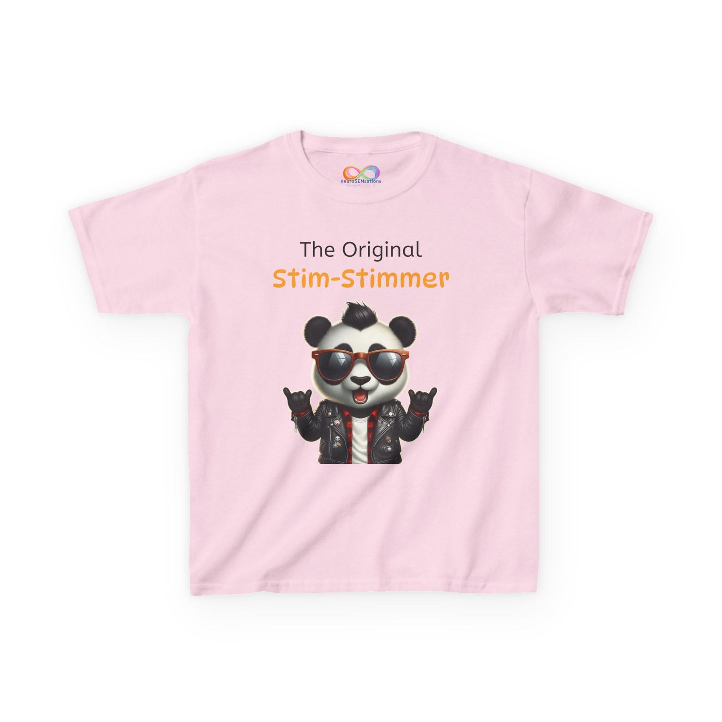 Panda Kids Tee – Colourful Cotton T-Shirt Celebrating Neurodivergent Movement & Joy
