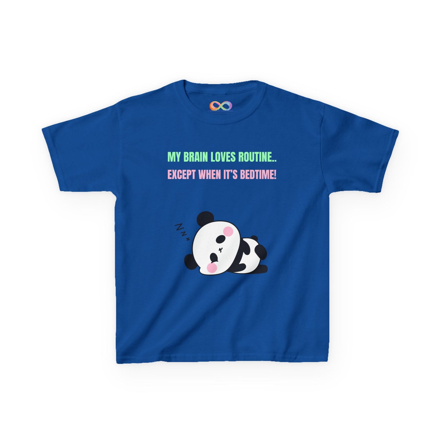 Panda Sleepy Time Kids Tee – Routine-Loving Edition
