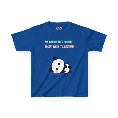 Panda Sleepy Time Kids Tee – Routine-Loving Edition