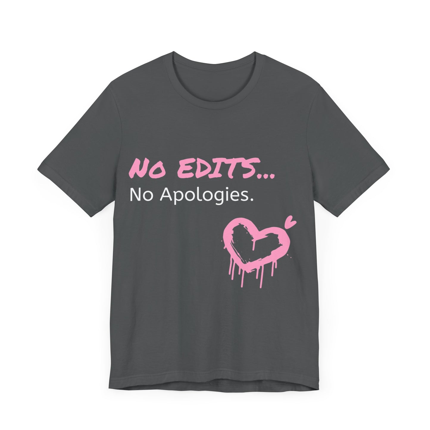 No Edits Tee –  Woman's Cotton T-Shirt for Authentic Expression