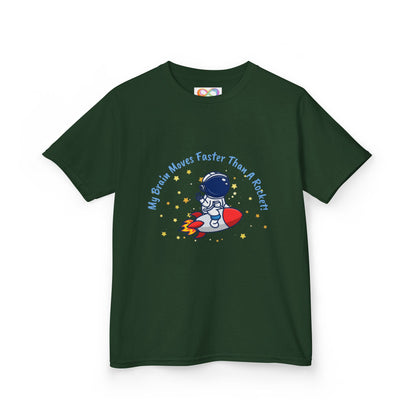 Astronaut Kids Tee – Colourful Cotton T-Shirt for Neurodivergent Joy & Fast-Moving Minds