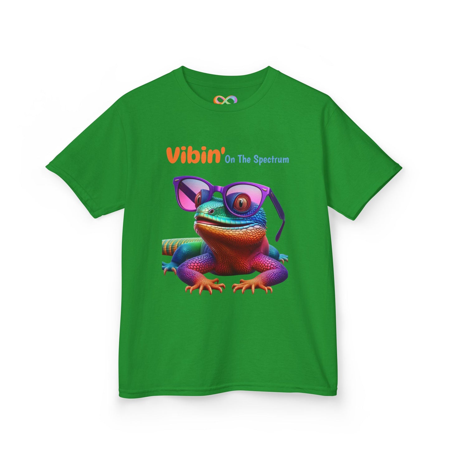 Vibin’ On The Spectrum Tee – Colourful Kids Graphic Shirt