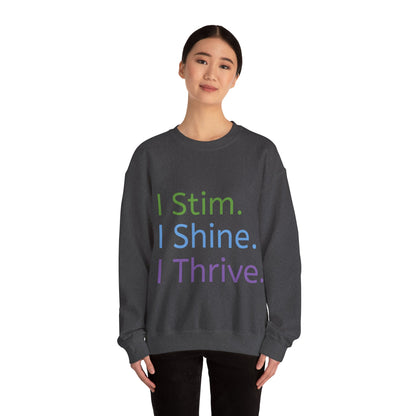 Empowerment Unisex Crewneck – Cosy Cotton Sweatshirt for Neurodivergent Joy