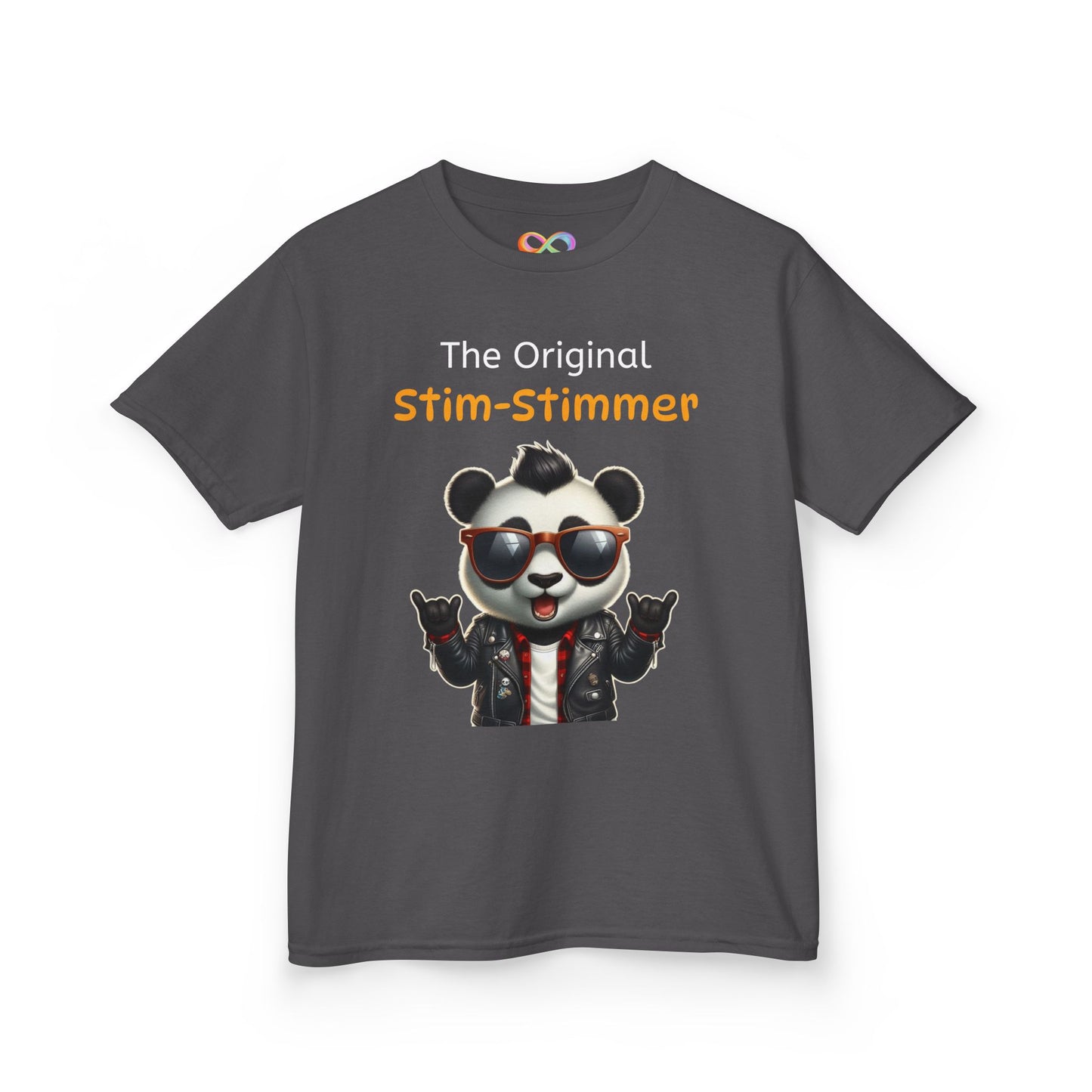 Panda Kids Tee – Colourful Cotton T-Shirt Celebrating Neurodivergent Movement & Joy