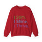 Empowerment Unisex Crewneck – Cosy Cotton Sweatshirt for Neurodivergent Joy