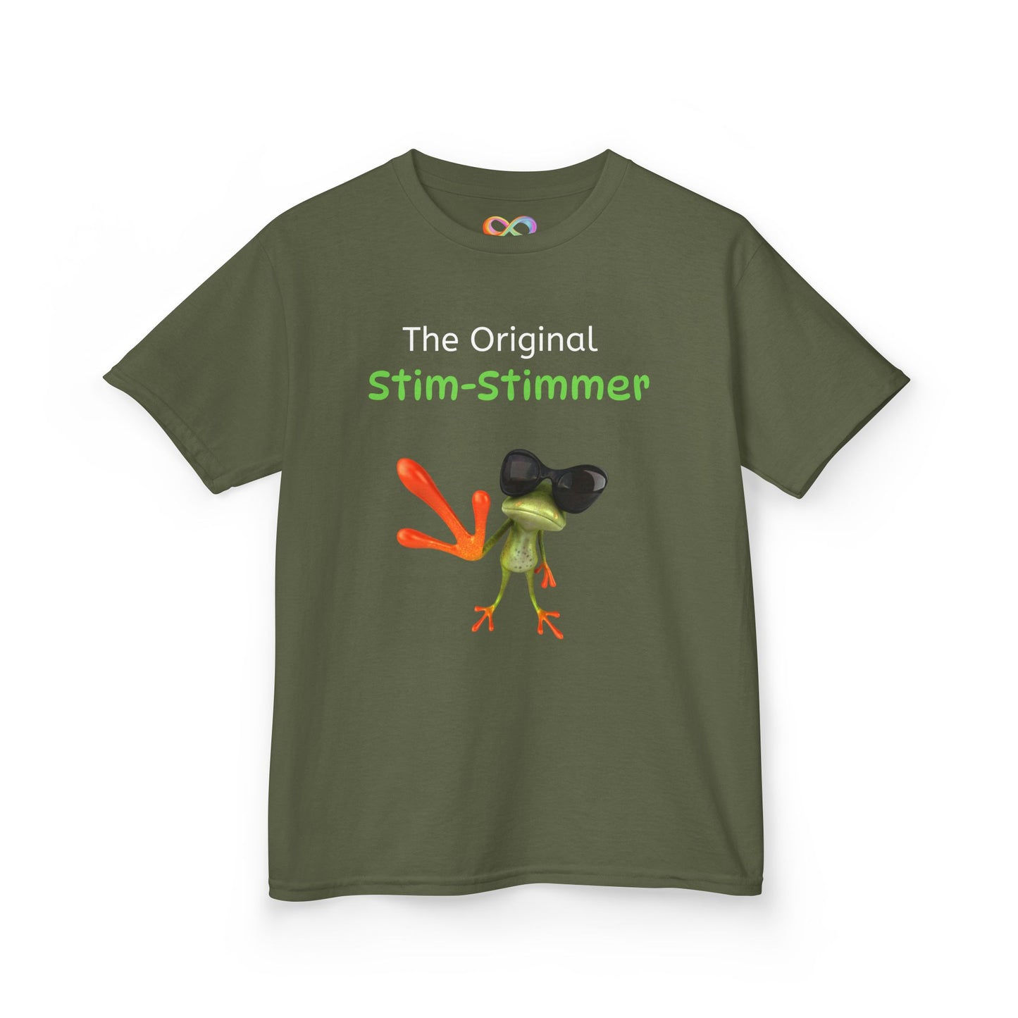 Stim-Stimmer Kids Tee – Colourful Cotton T-Shirt for Neurodivergent Joy