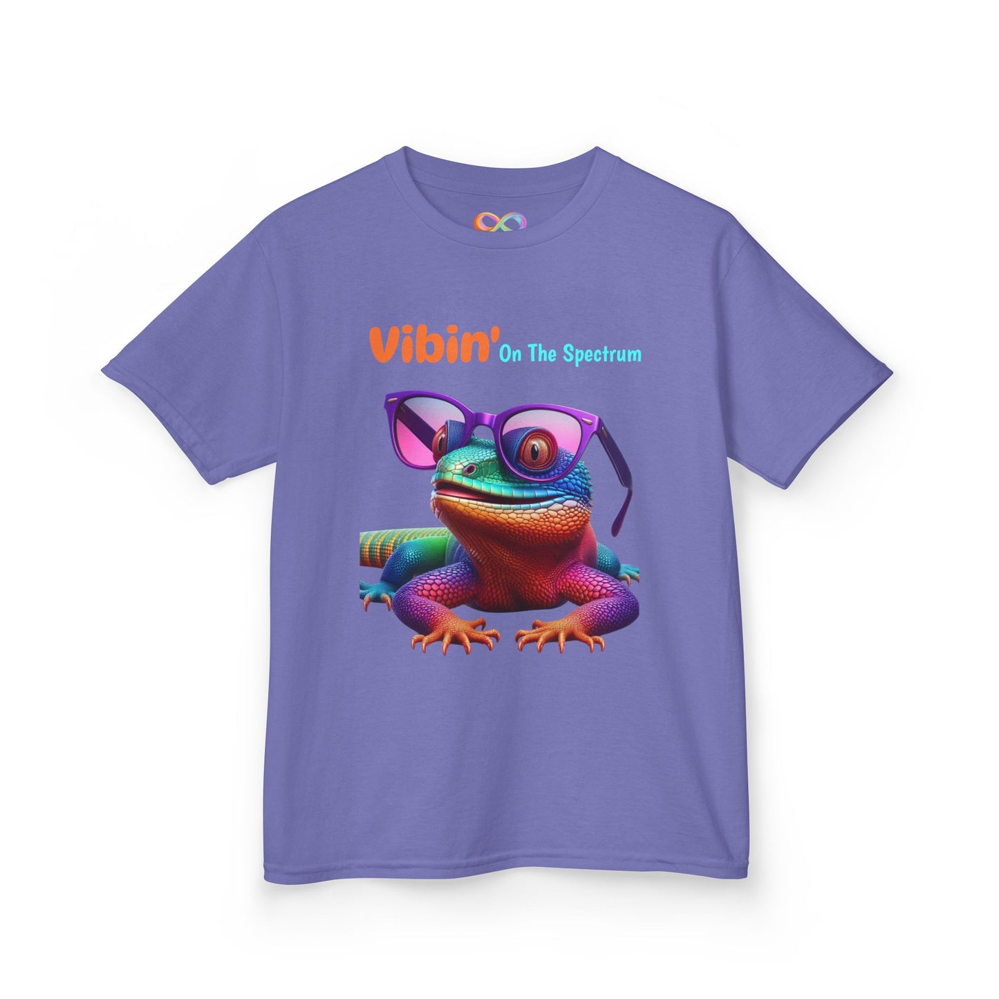 Vibin’ On The Spectrum Tee – Colourful Kids Graphic Shirt