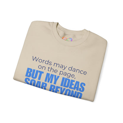 Creative Expression Crewneck – Unisex Cotton Sweatshirt Celebrating Neurodivergent Strength